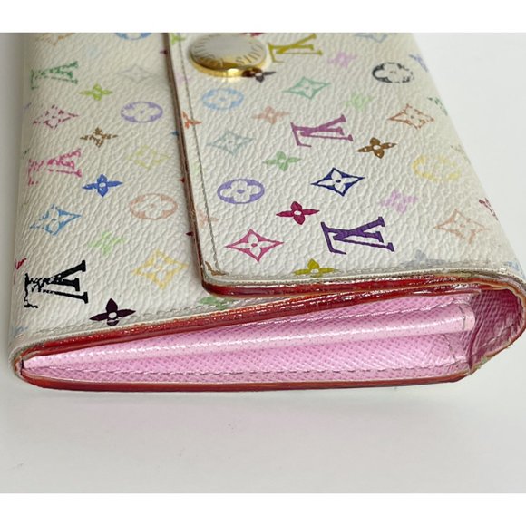 Louis Vuitton | Takashi Murakami Multicolor Monogram Sarah Wallet - Picture 4 of 13